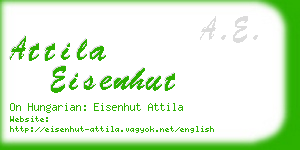 attila eisenhut business card